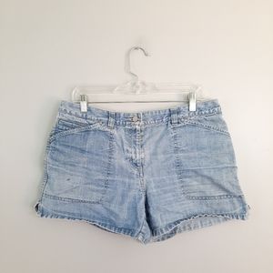 I.e. Relaxed Cotton Blue Jean Shorts